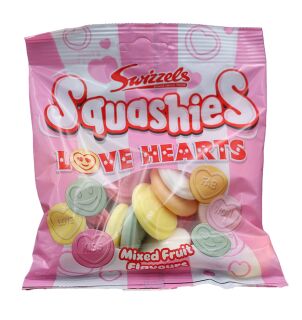 Swizzels - Drumstick Squashies - Mixed Fruit Flavours - Love Hearts 120g