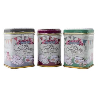 New English Teas - Loose Tea Selection 70g - 3 English Tea Party Tins