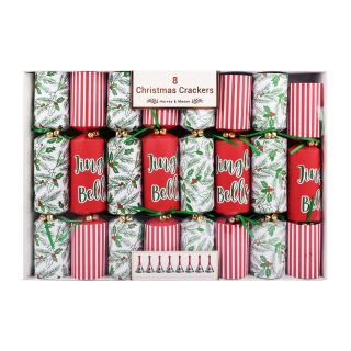 Harvey & Mason - Christmas Cracker 8 Pack - Jingle Bells - Game Crackers