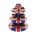 Union Jack 3-Tier Cake Stand 37.5cm