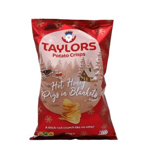 Taylors Hot Honey Pigs in Blankets Crisps 150g