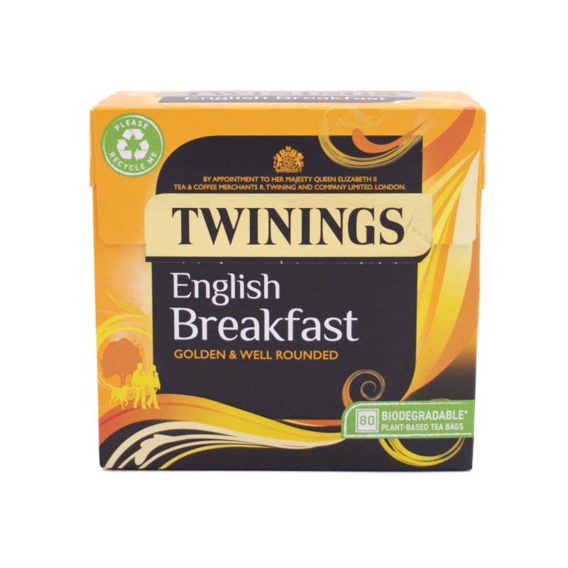 Twinings English Breakfast Tea 80 Bags 200g