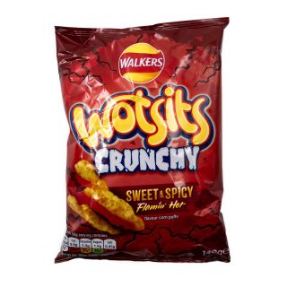 Walkers Wotsits Crunchy - Sweet & Spicy - Flamin Hot 140g