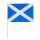 Scotland - St. Andrews - Hand Waving Flag 25cm x 45cm on a 60cm Wooden Stick