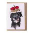 Lana Mathieson - Greeting Card - The Outlaw King Deerhound