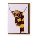 Lana Mathieson - Highland Cow Greeting Card - Hairy Potter