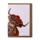 Lana Mathieson - Highland Cow Greeting Card - Made in...