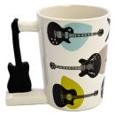 Ceramic Mug - Guitar Shaped Handle