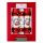 Harvey & Mason - 10 Large Luxury Eco Christmas Crackers - Red & White - Robin & Wreath