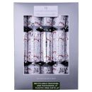 Harvey & Mason - 10 Large Luxury Eco Christmas Crackers - Silver & White - Merry Christmas