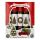 10 Family Eco Christmas Crackers - Red & White - Tree & Wreath