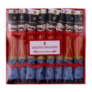 8 Mini Saucer Christmas Crackers - Christmas Characters