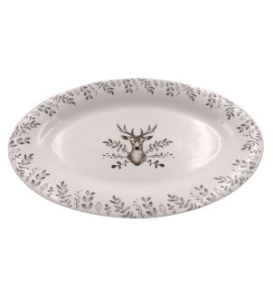 Christmas Stag - Serving Plate 16"