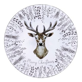 Christmas Stag - Charger Plate 13.2"